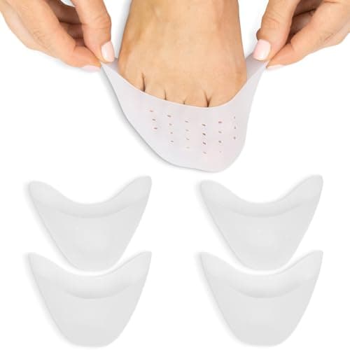 ViveSole Toe Protectors for Women & Men (4 Pcs) - Silicone Sleeve Covers for Feet - Foot Gel Caps for Pain Relief, Pressure Sores for Shoes, Work Boots - Blister Protection, Breathable Cushion Guards