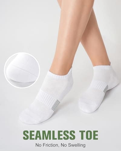 Niorasen Ankle Socks for Women, 6 Pairs Breathable Bamboo Viscose Low Cut Thin Socks, Moisture Wicking Casual Sports Running Multicolor M