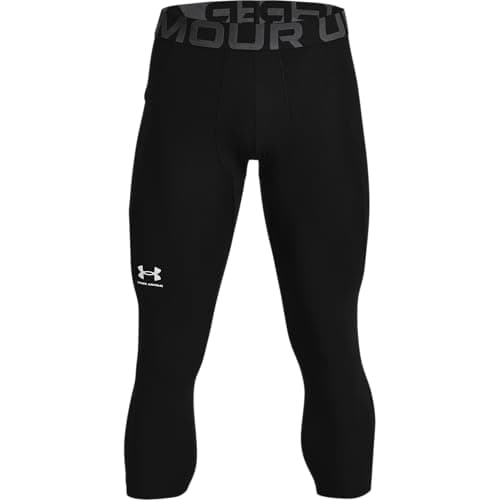 Under Armour Men's Armour HeatGear 3/4 Leggings , Black (001)/Pitch Gray, Large