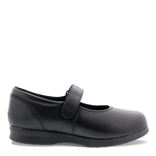Drew Shoe Women's Bloom II Comfortable Mary Jane Stretch Shoes for Women with Extra Depth Black Calf 8.5 WW US