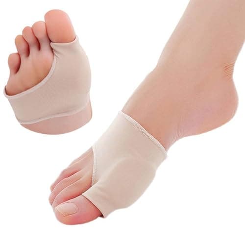 VBQFDPH 4 Bunion Relief Pads and Sleeves, Orthopedic Bunion Corrector Socks with Gel Pads, 2 Pairs