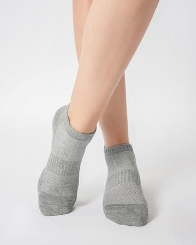 Niorasen Ankle Socks for Women, 6 Pairs Breathable Bamboo Viscose Low Cut Thin Socks, Moisture Wicking Casual Sports Running Multicolor M