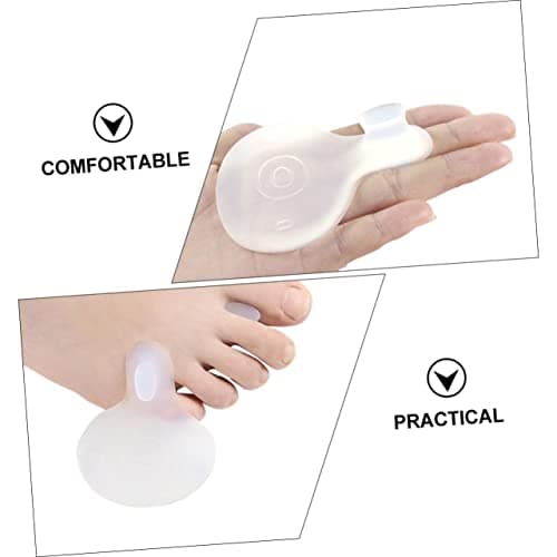 CALLARON 1 Pair Silicone Toe Pad Toe Separators for Feet Straightener Corrector Adjuster Protector