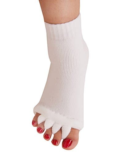 Nachvorn Yoga Sports GYM Five Toe Separator Socks Alignment Pain Health Massage Socks, Prevent Foot Cramps, One Pair,5Pairs