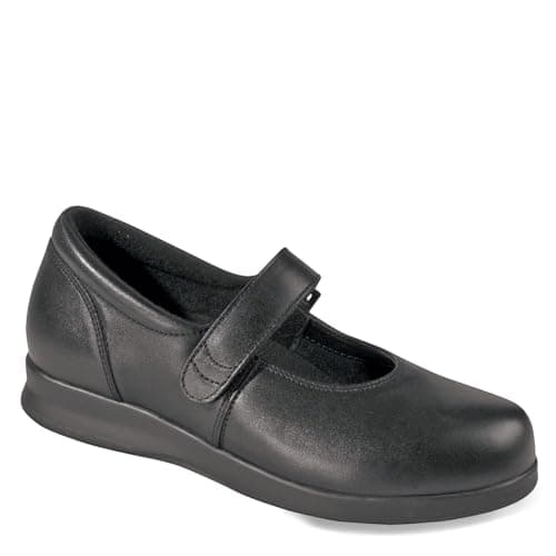 Drew Shoe Women's Bloom II Comfortable Mary Jane Stretch Shoes for Women with Extra Depth Black Calf 8.5 WW US