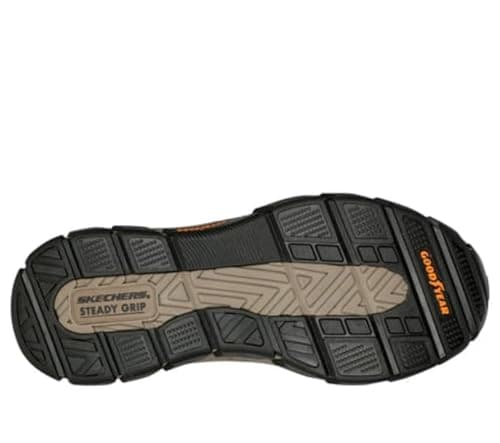 Skechers Men's Respected - Elgin Hands Free Slip-in Men's Casual, Brown, 10.5, Medium, US