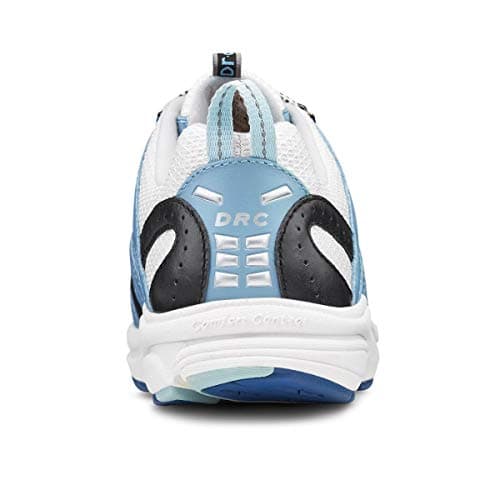 Dr. Comfort Refresh-X Womens Athletic Shoes w/Gel Inserts-Therapeutic Diabetic Womens Running Shoes, White/Blue -8.0 X-Wide (XW/4E)