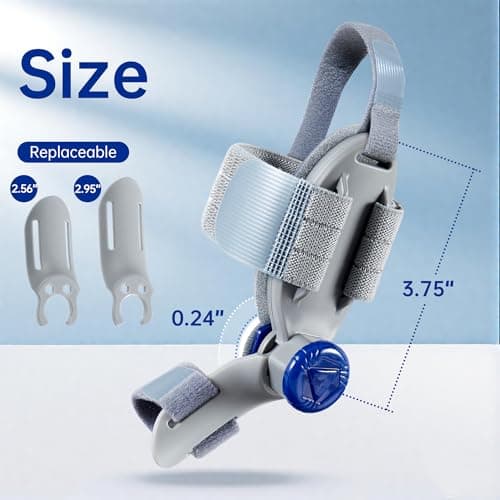 HEMEXS Bunion Corrector for Women & Men – Adjustable Big Toe Splint for Hallux Valgus Correction, Orthopedic Brace for Pain Relief & Toe Alignment – Fits Left & Right Feet (Day & Night Wear)​​ (1)