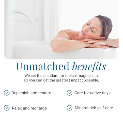 Ancient Minerals Magnesium Bath Flakes – Pure Zechstein Magnesium Chloride for Soaking and Whole-Body Replenishment, 8 lb Bag