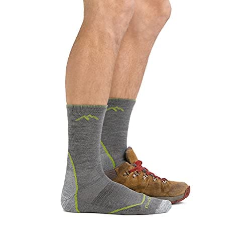 Darn Tough Vermont Men's Light Hiker Micro Crew Lightweight with Cushion Sock (Style 1972) - Black, Large