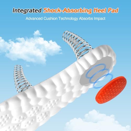 4D Cloud-Soft Comfort Soles for Women - Memory Foam Cushioning Steppers Insoles with Heel Shock Pad - Trim-to-Fit Arch Support Insoles for Foot Pain Relief and Fatigue Reduction (US W 6.5-9)