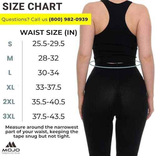 Mojo Medical Compression Shorts 20-30mmHg Medical Grade for Edema, Athletic Support, Lymphedema Black, 2X-Large - M819