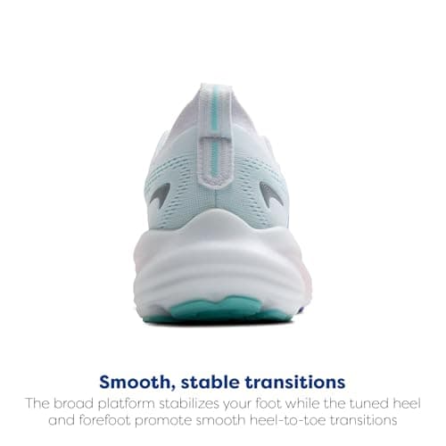 Brooks Women’s Glycerin 22 Neutral Running Shoe - White/Limpet Shell/Amparo Blue - 8.5 Medium