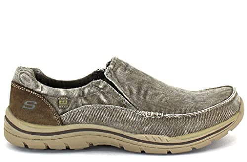 Skechers Men's Expected Avillo Moccasin, Khaki, 11 D US