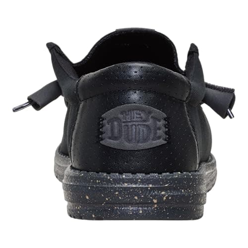 HEYDUDE Wally Hex Black/Black Size 11, Men’s Shoes, Slip-on Loafers, Comfortable & Light-Weight