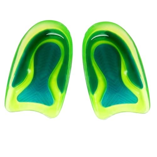 DLOSN 1 Pair Kids Heel Cups for Heel Pain Sport Shock Absorbing Gel Heel Inserts for Kid's with Sensitive Heels, Heel Spurs, Plantar Fasciitis, or Ankle Pain (Kid's Size 3.5-6.5 / Women 4.5-7.5)