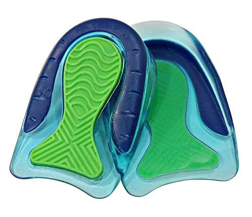 KidSole Sport Traction Shock Absorbing Lightweight Gel Heel Cups for Kid's with Sensitive Heels, Heel Spurs, Plantar Fasciitis, or Ankle Pain (2 Pairs, 4 Single Heelcups) (Kid's Size 3-7)