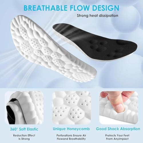Orders My 4D Cloud Steppers Insoles for Men and Women - Shock Absorption Inserts, Soft Anti-Fatigue, Relieve Foot Pain, Memory Foam Insoles for Shoes, Boots & Sneakers Placed Recently by Me