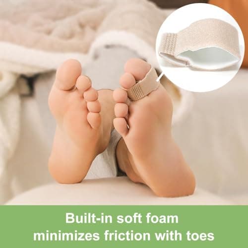 Niupiour Fabric Hammer Toe Correctors Buddy Wraps, 8 Pack of Toe Bandages Protectors for Women and Men, Hammer Toe Straightener for Overlapping, Toe Splints for Crooked, Curled, Bent and Broken, Relief Foot Pain