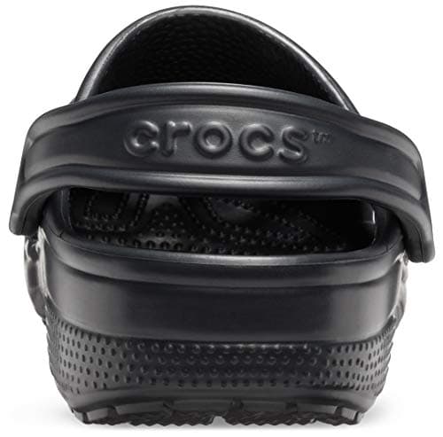 Crocs Unisex-Adult Classic Clog, Clogs for Women and Men, Black, 10 Women/8 Men
