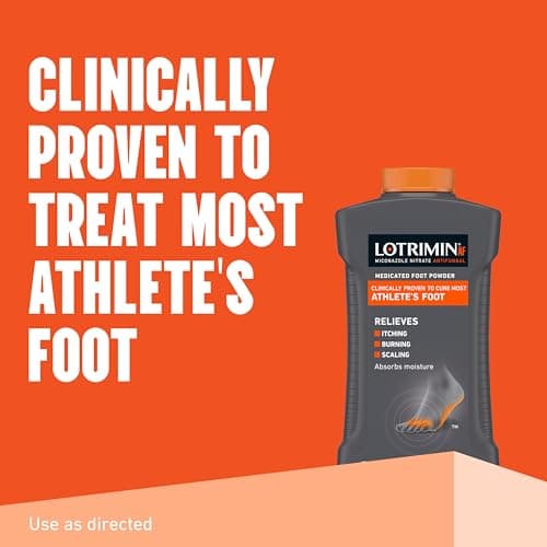 Lotrimin AF Athlete's Foot Antifungal Powder, Miconazole Nitrate 2% Treatment, Clinically Proven Effective Antifungal Treatment of Most AF, Jock Itch and Ringworm, 3 Ounces Bottle (Pack of 3)