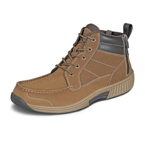 Orthofeet Ryder Test – Orthopädischer Herren-Stiefel mit Doppelreißverschluss