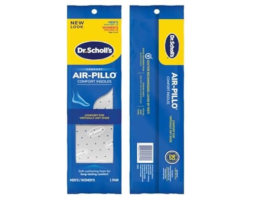 Dr. Scholl's Insoles Air-Pillo Cushioning - 3 Pairs (Men's Sizes 7-13 & Women's Sizes 5-10)