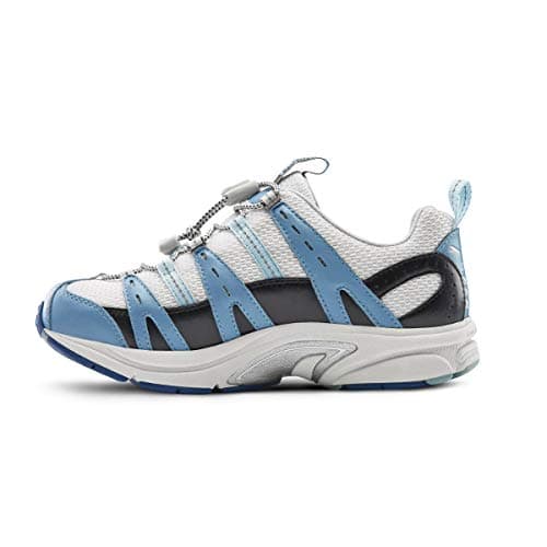 Dr. Comfort Refresh-X Womens Athletic Shoes w/Gel Inserts-Therapeutic Diabetic Womens Running Shoes, White/Blue -8.0 X-Wide (XW/4E)