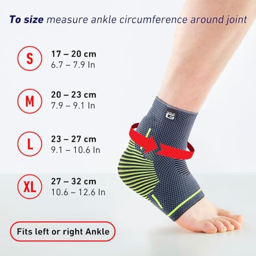 Neo-G Achilles Tendon Support With Silicone Tendon Cushion - Achilles Tendonitis Brace Ankle Support For Men And Women – Targeted Ankle Compression Sleeve - Breathable - Active Plus (Large)