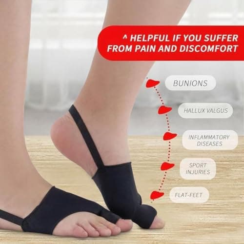 ZXCFBEA 2PCS Bunion Corrector for Women & Men,Big Toe Separators-Bunion Splint-Bunion Pads-Hammer Toes Straightener-Toes Spacers Pain Relief, Comfortable & Breathable for Day/Night