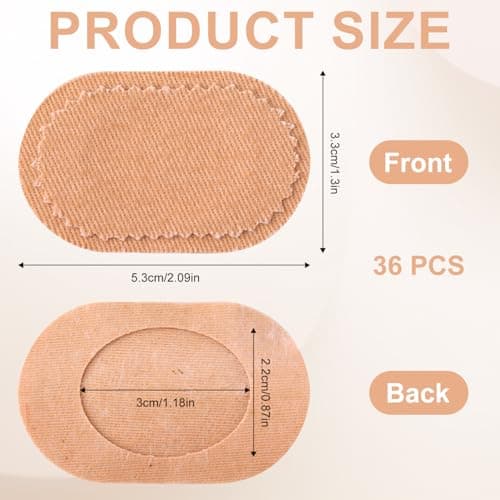 36pcs Toe Cushion Protectors, Comfortable Adhesive Pads Lessen Friction Adhesive Tape Anti-Slip Waterproof Foot Cushions for Women Men