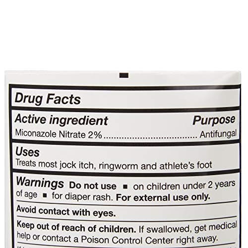 McKesson Antifungal Cream, 2% Miconazole Nitrate - Relieves Itching, Burning, Cracking from Jock Itch, Ringworm and Athlete Foot - 4 oz., 1 Count