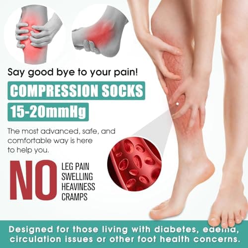 Laite Hebe compression socks,Black+White+Grey,S/M (3 pairs)