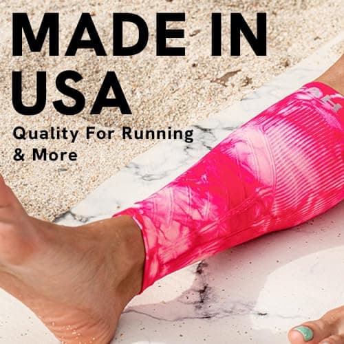 Zensah Running Leg Compression Sleeves - Shin Splint, Calf Compression Sleeve Men and Women (Black, Small/Medium)