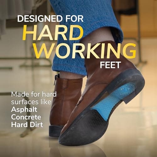 Work All-Day Superior Comfort Insoles (with) Massaging Gel, Women, 1 Pair, Trim to Fit
