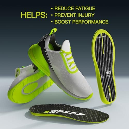 2026 Sport Carbon Fiber Performance Insoles –Customized Inserts, Non-Cleated Shoes–Basketball, Volleyball, Racquet Sports, Running & More–Run Faster, Jump Higher, Recover Quicker, Protect from Injury