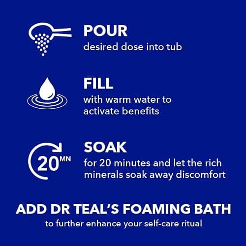 Dr Teal's Pure Epsom Salt, Relax & Relief with Eucalyptus and Spearmint, 3 lb (Pack of 4)