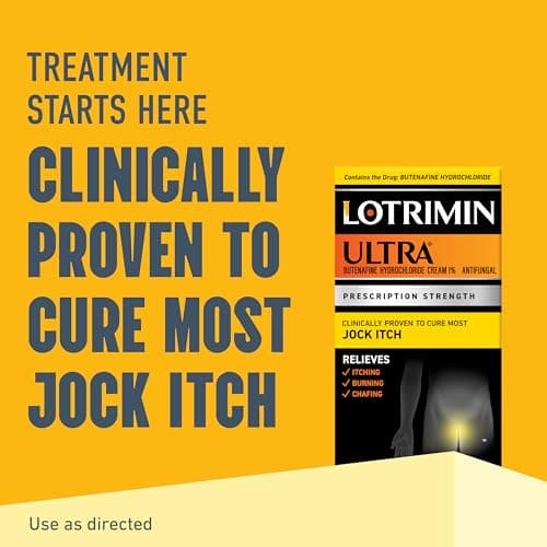Lotrimin Ultra Jock Itch Cream - Powerful Butenafine Hydrochloride Treatment for Jock Itch, 0.42 Ounce (12 Grams) (Packaging May Vary)