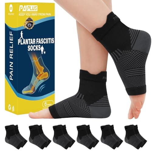 PAPLUS Plantar Fasciitis Socks Review – 6-Pair Compression Ankle Brace Tested