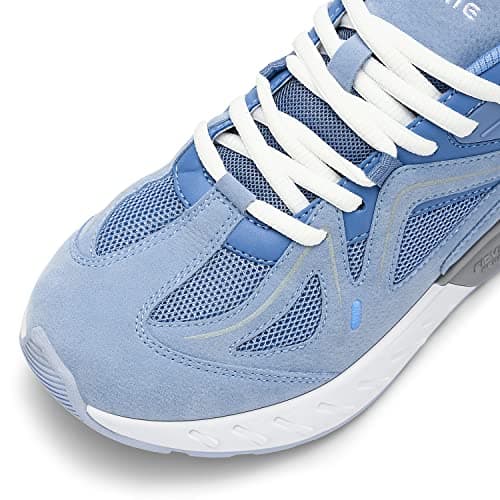 FitVille Women's Extra Wide Walking Shoes Wide Width Sneakers for Flat Foot Plantar Fasciitis Heel Pain Relief - Rebound Core Light Blue