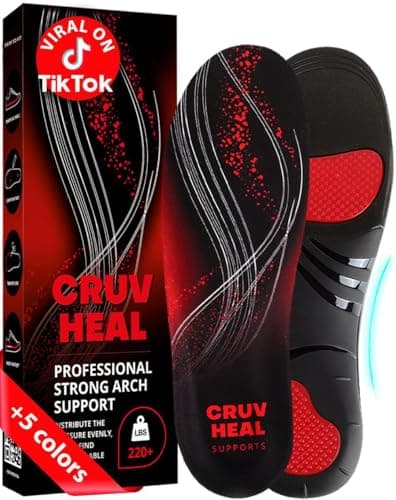 CRUVHEAL Plantar Fasciitis Insoles Review: Solid for Heavy-Set Users?