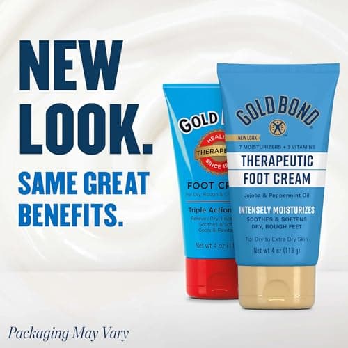 Gold Bond Therapeutic Foot Cream, 4 oz., With Jojoba & Peppermint Oil, Foot Moisturizer- pack of 1