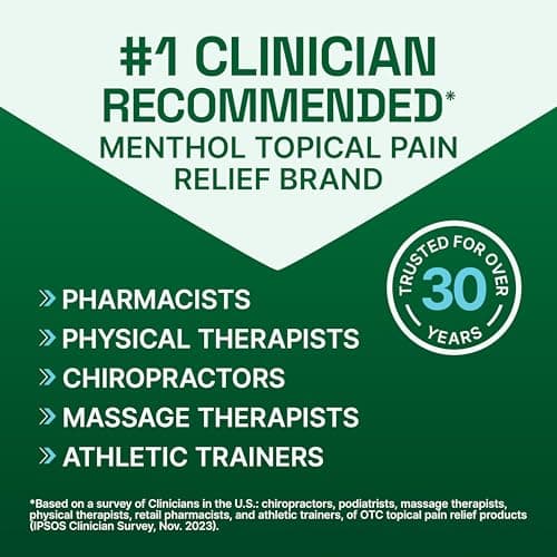Biofreeze Pain Relief Cream for Knee, Neck, Hip, Joint, Shoulder, & Simple Backache, Arthritis Pain Reliever, Sore Muscle Relief, Cooling Menthol Pain Cream, 3 Oz