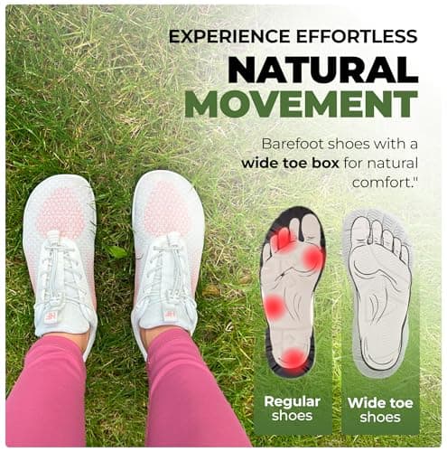 Hike Footwear HF Flow Barefoot Shoes for Women & Men - Minimalist Shoes with Arch-Support, Breathable Splash-Proof & Versatile Boot, Ergonomic Pain-Relief Posture Improvement Hiking Boots