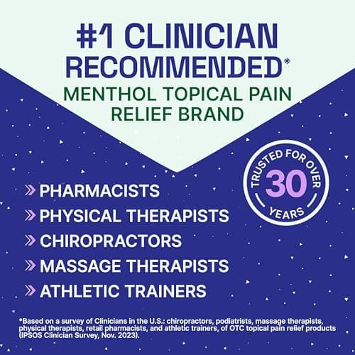 Biofreeze Overnight Gel Pain Relief, Knee & Lower Back Pain Relief, Arthritis Pain Reliever, Neck Pain Relief, Cooling Joint Pain Relief, Lavender Scented Menthol Gel 3 Fl Oz