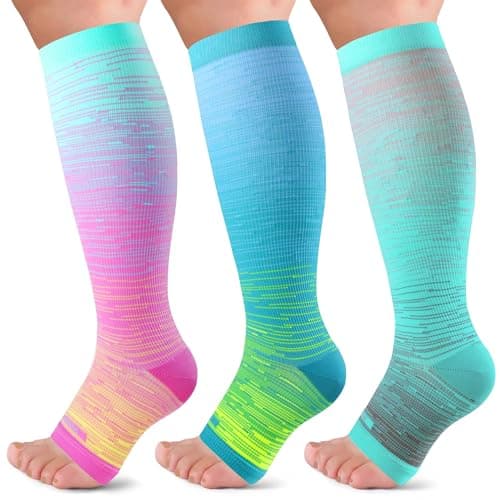 LEVSOX Offene-Spitze Kompressionsstrümpfe 20-30mmHg Test & Erfahrung
