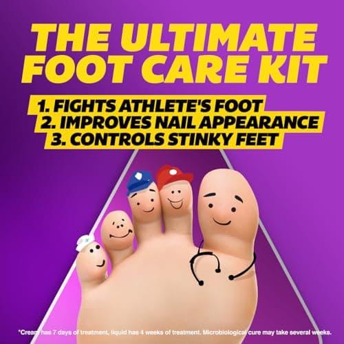 Silka Emergency Foot Care Kit, Max Strength Antifungal Liquid, Odor-Fighting Foot Powder, Antifungal Cream for Athletes Foot, Jock Itch, and Ringworm, Complete Solution for Healthy Feet