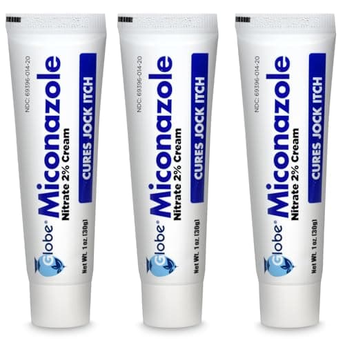 Miconazole Globe Kräm Test – 3-Pack för Fotsvamp & Ringorm