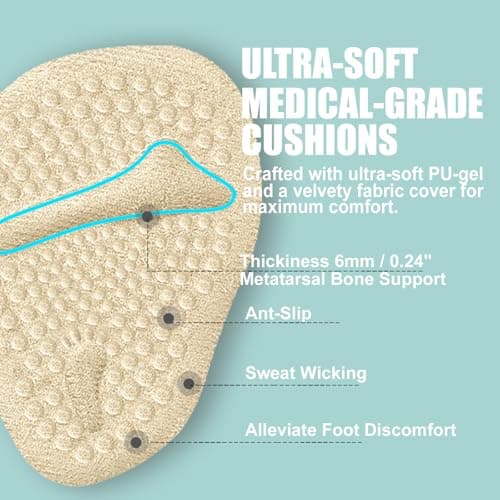 6 Pairs Heel Grips for Women's Shoes, Heel Pads for Shoes, Shoe Cushions for Women High Heel Comfort Pads - Metatarsal Pads Womens, High Heel Inserts & Shoe Inserts for Women