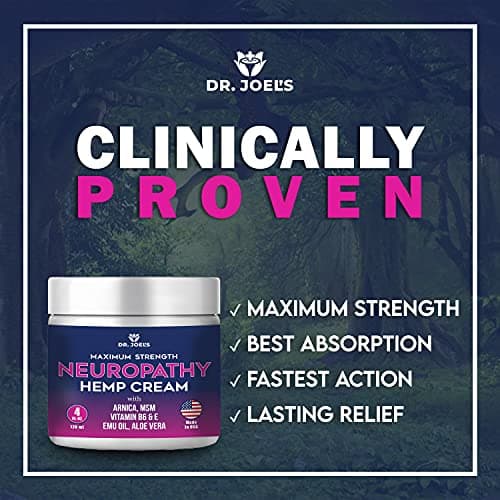 Dr. JOEL'S Neuropathy Nerve Relief Cream - Organic Neuropathy Support Cream for Feet, Hands, Legs and Toes - 4 OZ Value Pack- Made in USA